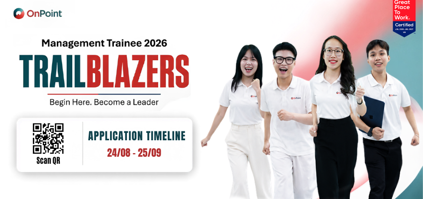 ONPOINT TRAILBLAZERS – MANAGEMENT TRAINEE 2026 IS OFFICIALLY LAUNCHING   